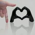 thumbnail image 7 of LAMIRO Heart Hand Figurine Heart-shaped Gesture Resin Statue Sculpture Home Office Wedding Party Desktop Decoration Ornament, 7 of 7