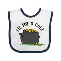 Inktastic St. Patrick's Day Lil' Pot of Gold Boys or Girls Baby Bib