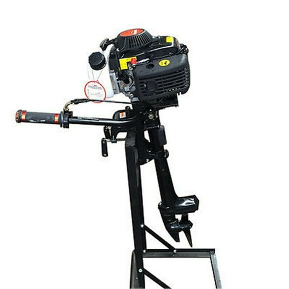 4 Stroke Outboard Motor 4 HP 55CC Heavy Duty Short Shaft Outboard Boat Motors, Gas Powered Boat Engine Outboard Engine for Inflatable, Rubber Boats, Fishing Boats
