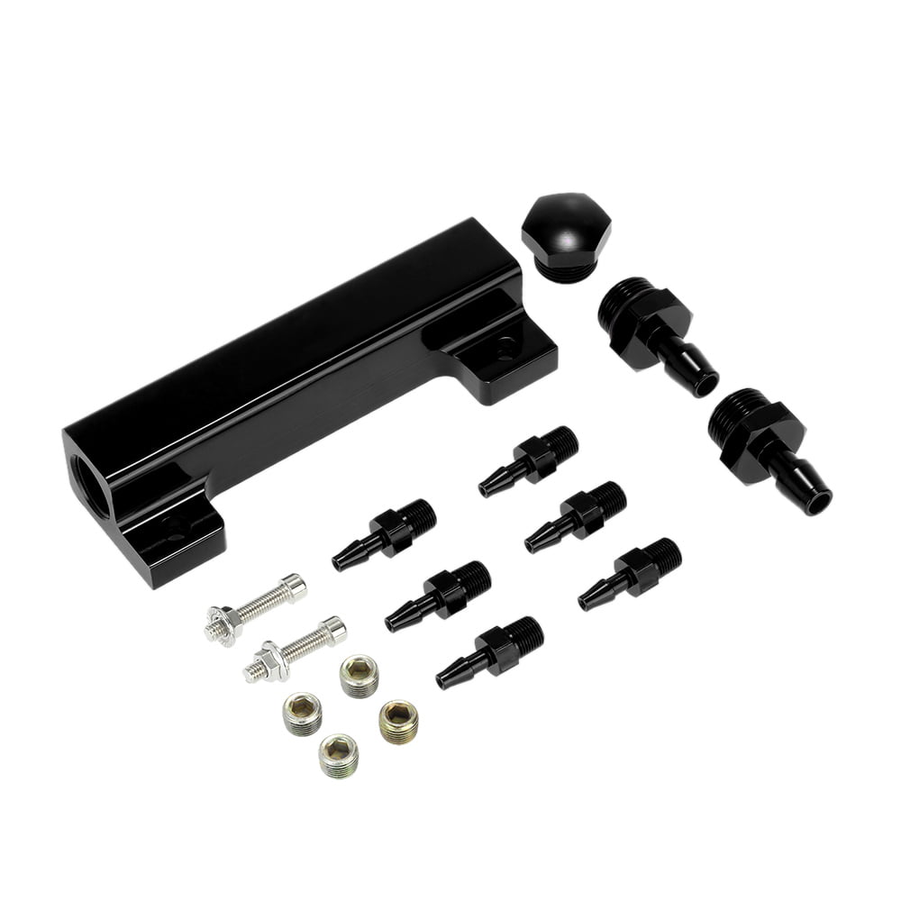 Aluminum 6 Port Vacuum Block Intake Manifold Kit 