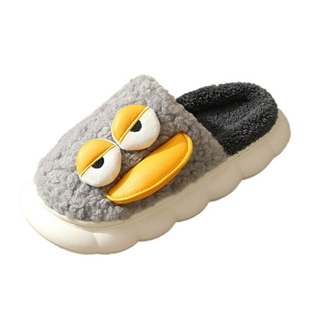 

Kids Fashion Shoes Fashion Autumn And Winter Boys And Girls Children Slippers Flat Bottom Soft Plush Warm And Comfortable Cute Cartoon