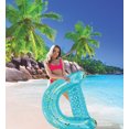 thumbnail image 3 of POZA Adult Inflatable Sparkle Confetti Chair Pool Float, 48"x38" with 2 Built in Cup Holders, 3 of 8