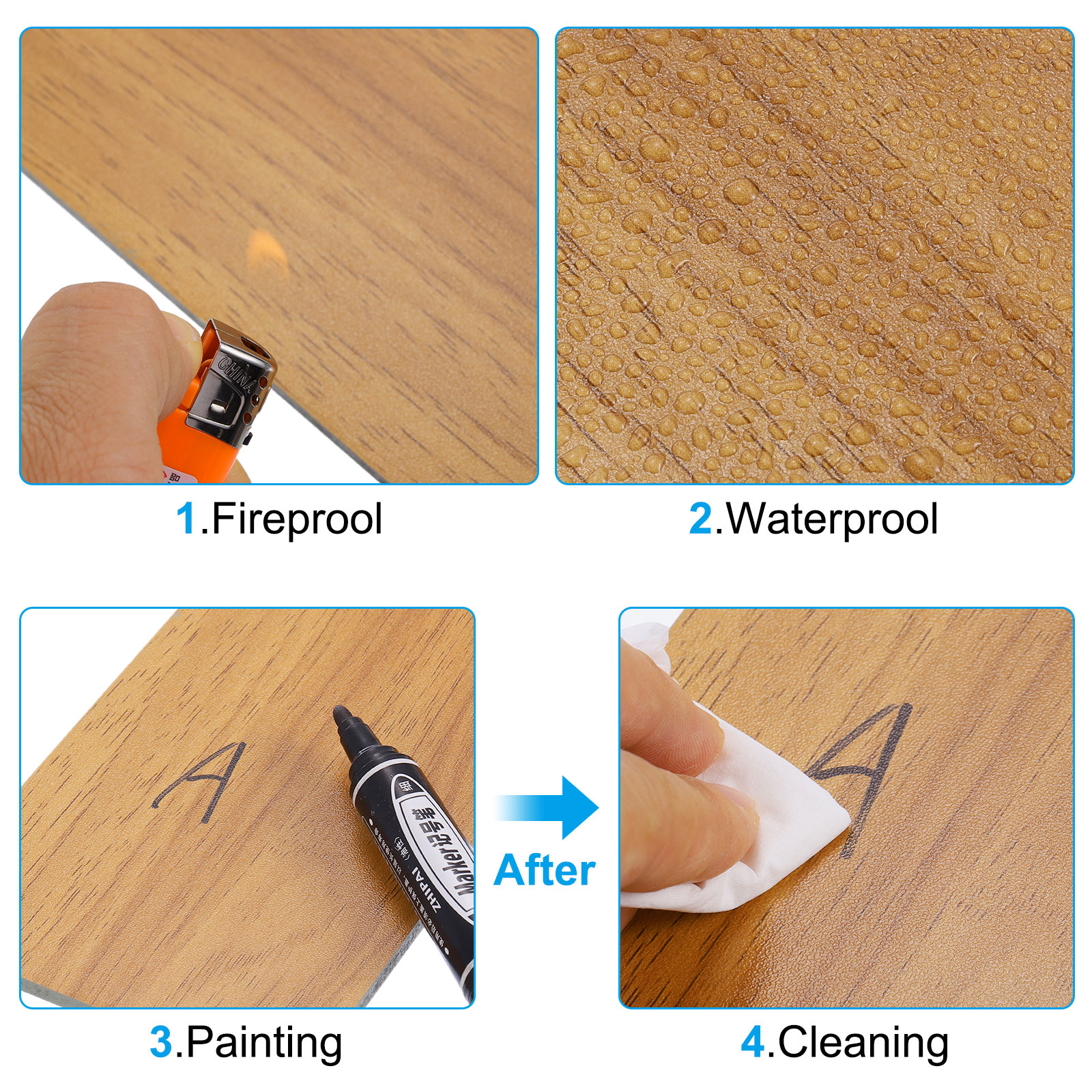 Uxcell Check Presenters for Restaurants, 20Pcs Mini Clipboard Wood Check Holder, Brown