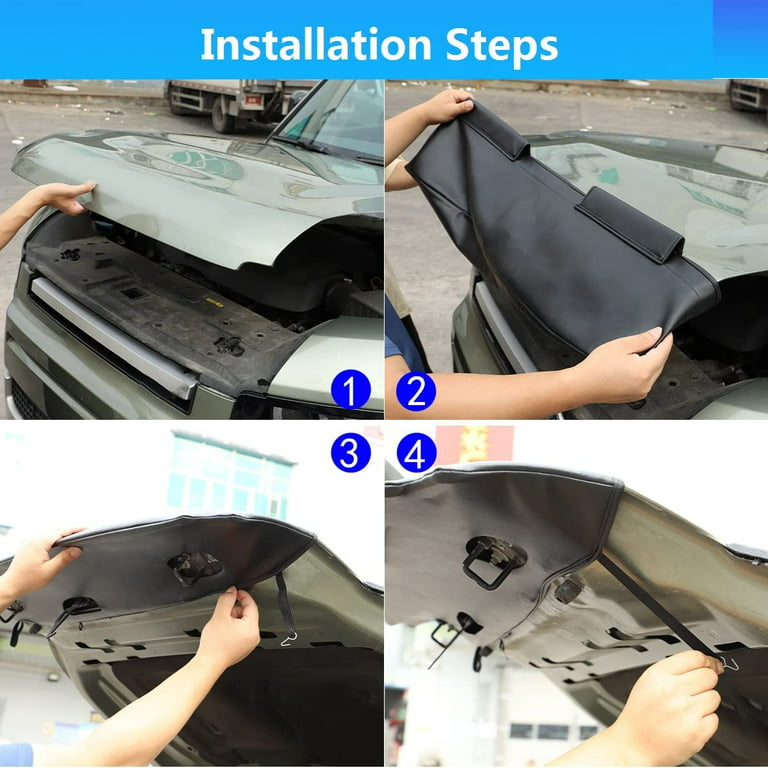 Car Front Stone Deflector Hood Protection Shield Sand Block Compatible for  Land Rover Defender 90 110 130 2020 2021 2022 2023 Car Outdoor Safety