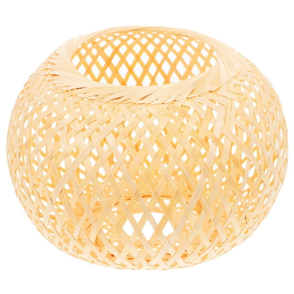 KALLORY Woven Rattan Lampshade Yellow 1Pack 7.9x5.9in