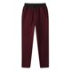 thumbnail image 1 of Pantalones largos de moda para hombre con cordón, cintura elástica, color sólido, pantalones casuales largos de chándal, pantalones para hombre, 1 of 6