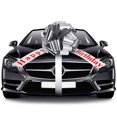 thumbnail image 1 of Lazo de coche WILLBOND, 50 cm, plateado, decoración de cumpleaños, 1 of 7