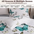 thumbnail image 3 of Butterfly Quilt Set King Size - Lightweight Soft Bedspread for Bedroom Farmhouse Decor - Includes Quilt and Shams, 3 of 8