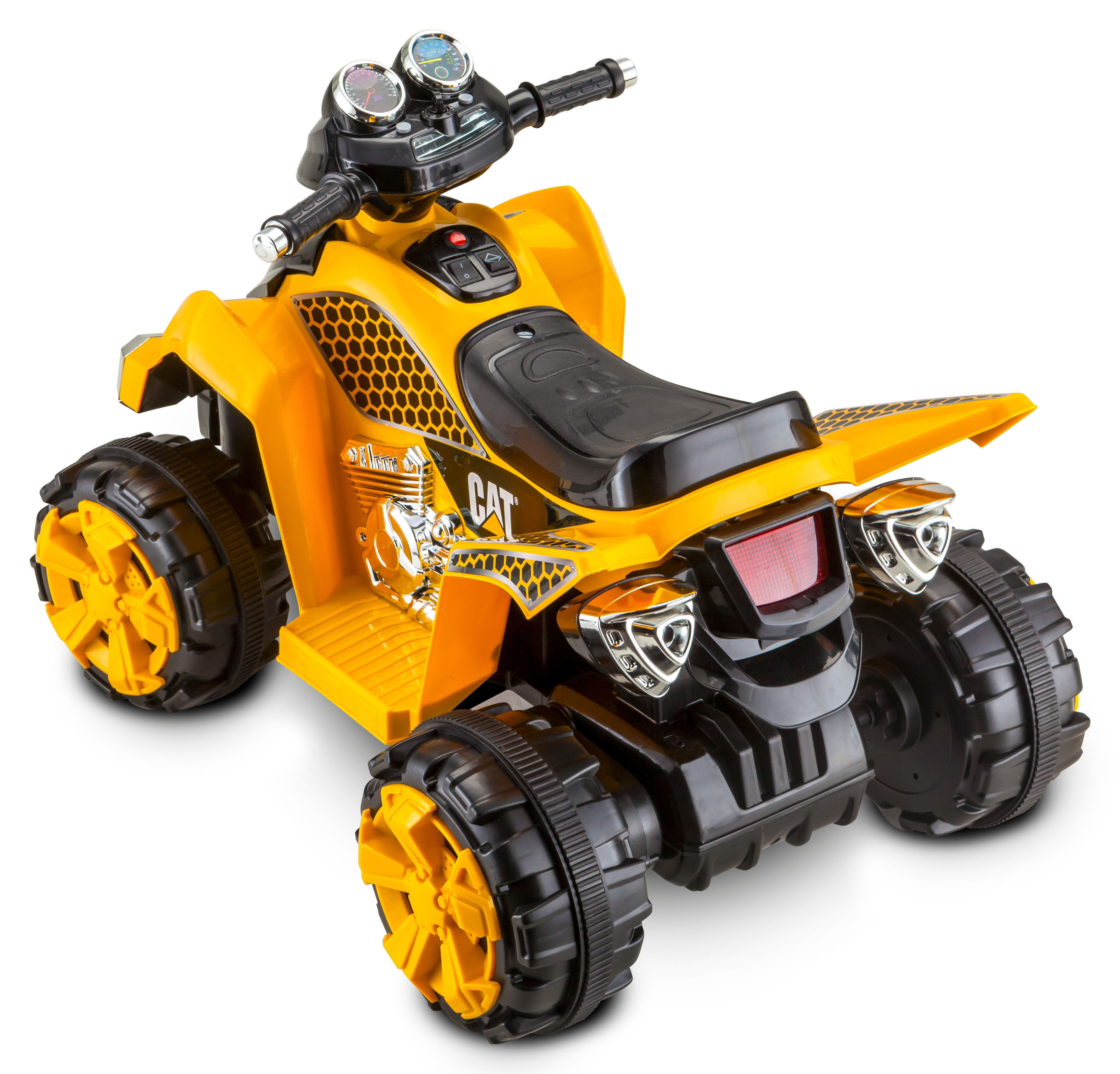 Kid Trax CAT 6V Battery Powered ATV, Yellow - Walmart.com