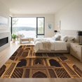 thumbnail image 3 of ODIKA 3'x5' Machine Washable Non-Slip Area Rug, Oriental Gold High Traffic Rug, Gold, 958970, 3 of 7