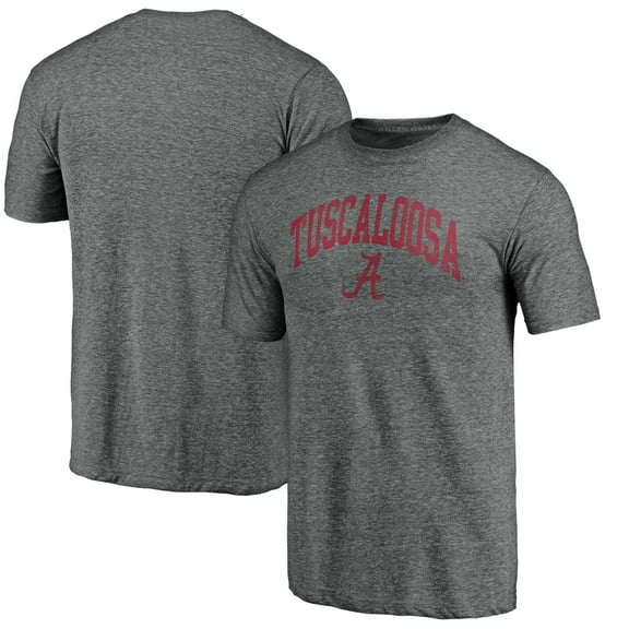 Men's Heather Gray Alabama Crimson Tide Arched City Tri-Blend T-Shirt