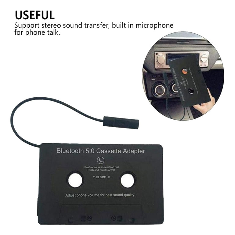 Bluetooth Cassette Adapter For Car, Universal Wireless Bluetooth