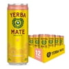 Guayakí Yerba Mate, Organic Sparkling Energy Drink Alternative, Grapefruit Ginger, 80mg Natural Plant Based Caffeine, Smooth Energy & Focus, Carbonated, 12 Oz (Pack of 12)