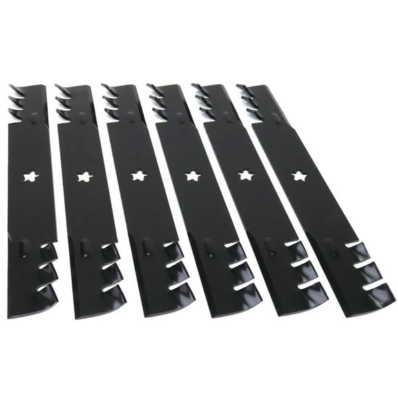 (6) Toothed Lawn Mower Blades 18" Fits Husqvarna 52" 521981501 577240301