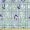 thumbnail image 2 of Floral Fabric by the Yard, Lilac Tones Peduncles Hand Picked Flowers Sketch Style Pattern, Decorative Upholstery Fabric for Chairs & Home Accents, Ceil Blue Multicolor by Ambesonne, 2 of 5