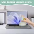 thumbnail image 2 of Desktop Vacuum Cleaner,Desk Vacuum Cleaner | Portable Cordless Handheld Machine Tool Cleaning Brush for Keyboard Interior PC Kitchen, 2 of 8