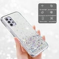 thumbnail image 5 of Compatible with Samsung A32 5G Case Glitter Clear Green,for Samsung Galaxy A32 5G Phone Case Silicone Transparent Soft TPU Women Girls Shockproof Protective Slim Cover (Clear), 5 of 14