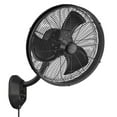 thumbnail image 1 of Honeywell 18 Inch Wall Mount Outdoor Oscillating Fan Strong Airflow Remote Matte Black, 1 of 12