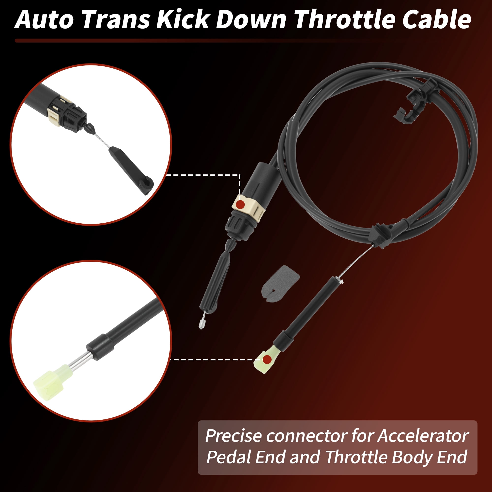 Unique Bargains Throttle Valve Cable for Jeep Wrangler TJ 1997-2002