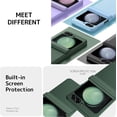 thumbnail image 7 of Compatible Screen Protector Case for Samsung Galaxy Z Flip 5 Phone Case Hinge Protection,Samsung Galaxy Z Flip 5 Case and Screen Protector,Samsung Flip Z 5 Case for Galaxy z Flip 5 5G Case Green, 7 of 7
