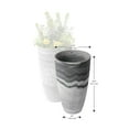 thumbnail image 2 of Algreen Acerra Planters, Curved Vase Planters, 11.5-In. by 20-In. H, Marble, 2 Pack, 2 of 3