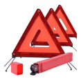 thumbnail image 1 of 3 Pcs Triangles d'Urgence Standard, Triangles d'Avertissement pour Véhicules, Triangle Réfléchissant, Triangles de Sécurité avec Étui, 1 of 7