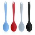 thumbnail image 3 of AOWOO 4-Piece Heat Resistant Silicone Mixing Spoon Set - Non Stick Kitchen Utensils with Ergonomic Design, BPA-Free for Mixing, Baking, Serving & Stirring, Dishwasher Safe & Perfect Gift for Cooks, 3 of 7