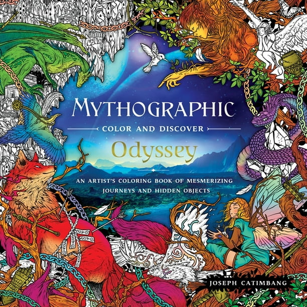 Mythographic Color and Discover: Odyssey : An Artist's Coloring Book of