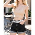 thumbnail image 4 of Timarkment 2pcs Belts for Women Double Grommet Womens Belts for Jeans Studded Punk Women's Leather Belt, 4 of 8