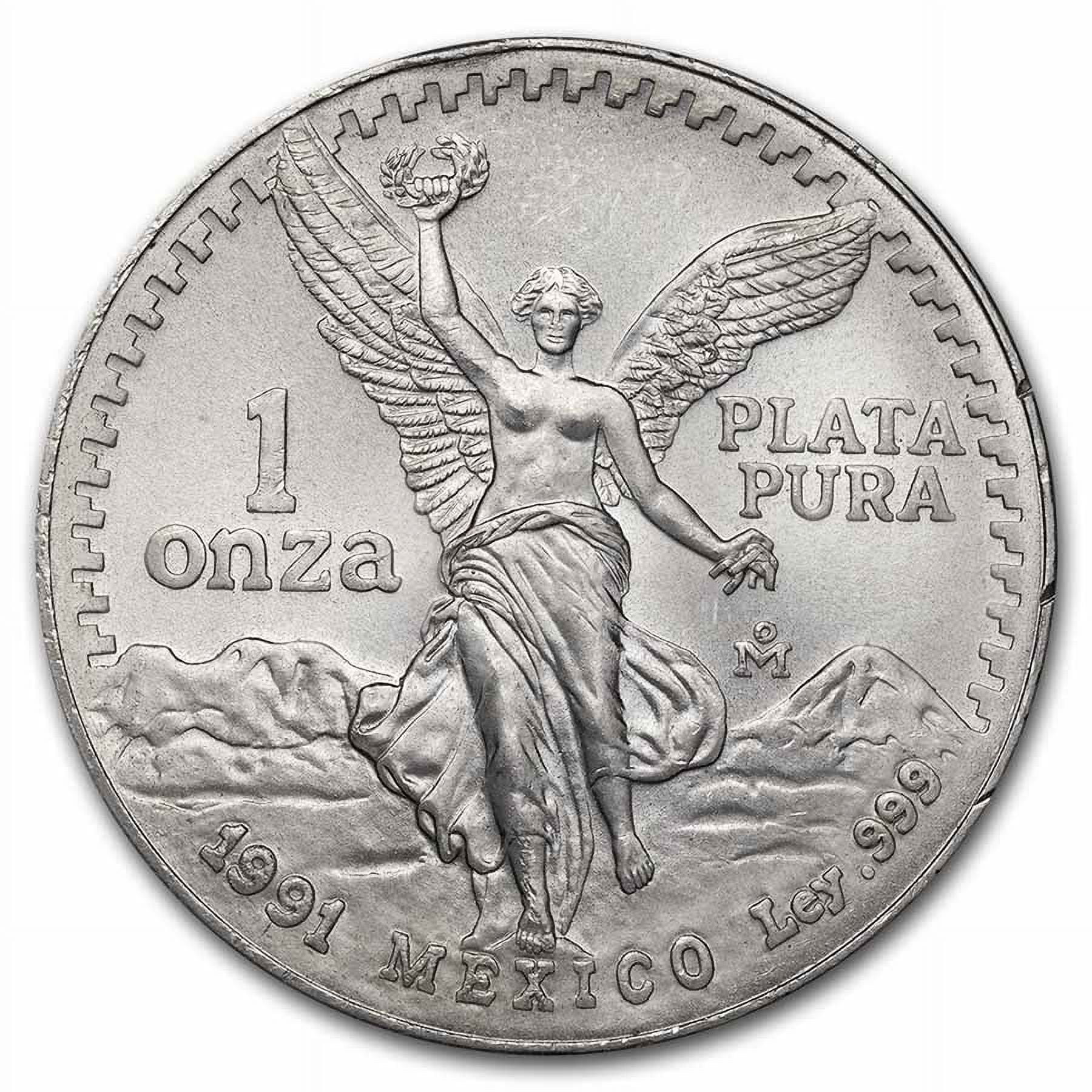 1992 Mexico 5-Coin Silver Libertad Set BU (1.9 oz) - Walmart.com