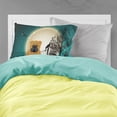 thumbnail image 2 of Halloween Scary  English Bulldog Red Fabric Standard Pillowcase, 2 of 2