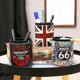 thumbnail image 4 of Vintage PU leather Pencil Pen Holder Desk Organizer, 4 of 5