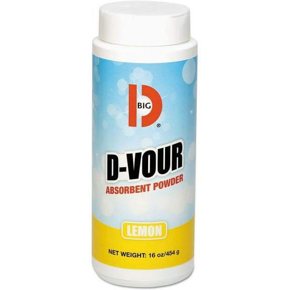 BIG D 166 D-Vour Absorbent Powder Canister Lemon 16oz 6/Carton