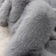 thumbnail image 3 of UTSJKR Women Heart Pattern Faux Fur Trim Poncho Cape Pearl Tassel Detail Warm Wrap Coat for Fall Winter Daily Dressing Gray, 3 of 8