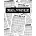 thumbnail image 1 of Hojas puntuación Canasta: Anotaciones cartas | Cuaderno registros | Referencia puntos | Libro anotaciones | 8.5" x 11" - 100 páginas, 1 of 2