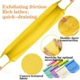 thumbnail image 5 of 2pcs Shower Exfoliating Washcloth, Homirary Shower Back Cleansing Towel, Elastic Drawstring Design, Suitable for Showering and Body Scrubbing, 5 of 8