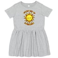 thumbnail image 3 of Inktastic Little Ray of Sunshine Cute Smiling Yellow and Orange Sun Girls Toddler Dress, 3 of 5