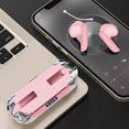 thumbnail image 1 of Auriculares Inalámbricos Bluetooth con Pantalla Digital Transparente y Batería de Larga Duración, Estéreo Dual In-ear, Estuche de Carga Inalámbrica Verdadera Rosa, 1 of 8