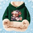 thumbnail image 5 of Highland Cow Christmas Sweatshirts-Cozy Hooded Pullover with Cow Print Design,Soft Warm Winter Kids Top,Cute Highland Cow Hoodie & Sweater for Holiday Season, 5 of 5