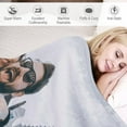 thumbnail image 5 of Fathers Day Personalised Gifts from Daughter Son-Custom Blanket with Photo Text-Customised Blankets-Multiple Colors Sizes Soft Flannel Blankets-Gifts for Dad Mum Grandma Grandfather, 5 of 6
