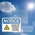 thumbnail image 5 of Cold Burn Hazard Cryogenic Liquid With Symbol OSHA Notice Vinyl Decal Label 14 Inch x 10 Inch - 5 Pack, 5 of 6