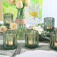 thumbnail image 4 of Portavelas votivo HAVITI de cristal verde para boda, 6 unidades, 4 of 7