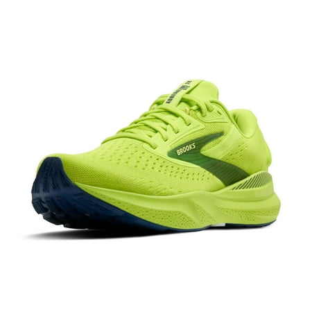 Brooks Men’s Adrenaline GTS 24 Supportive Running Shoe - Acid Lime/Sunny Lime/Navy - 12 Medium