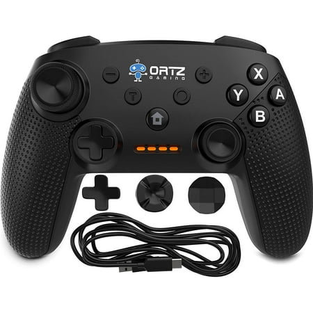 Ortz Wireless Gaming Controller Nintend Switch [Free- Analog Replacements] GamePad Remote - Best PC USB Computer, Windows 7 &10, Android [TURBO (Best Rhythm Games Android)