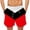 Red, variant on Lilgiuy Men's Beach Shorts Elastic Waist 3D Printed Striped Colorblock Shorts Beach Shorts Clearance Sales Fall Fashion for 2022 Spring Winter