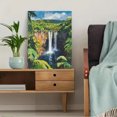 thumbnail image 5 of Tropical Waterfall Canvas Wall Art， Perfect for Living Room， Bedroom， Bathroom， Office， and Hotel Decoration., 5 of 8
