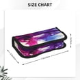 thumbnail image 3 of Gaeub Dual Skulls Colorful Fusion Print Canvas Pen Case,Pencil Case for Men Women, Large Pen Bag,Big Capacity Canvas Pencil Pouch, 3 of 6