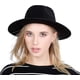 thumbnail image 3 of Sombrero panamá flexible de ala ancha Retro para mujer, hebilla de cinturón, alimentado de lana, 3 of 5