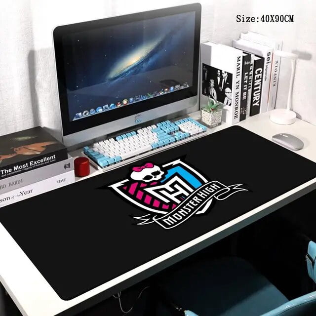 DMH Cartoon Monster High Mouse Pad Mouse Pad Desk Mouse Pad Cute HD Desk Pad Extended Gaming Keyboard Mats Gamer Mousepad 90x40