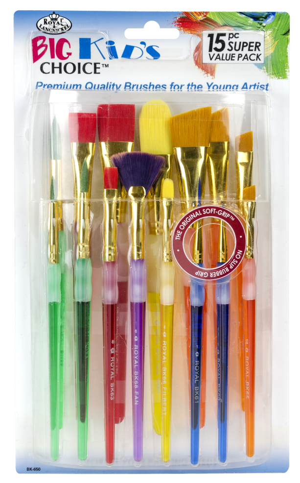 Royal and Langnickel Big Kid's Choice 15pc Paint Brush Set Walmart